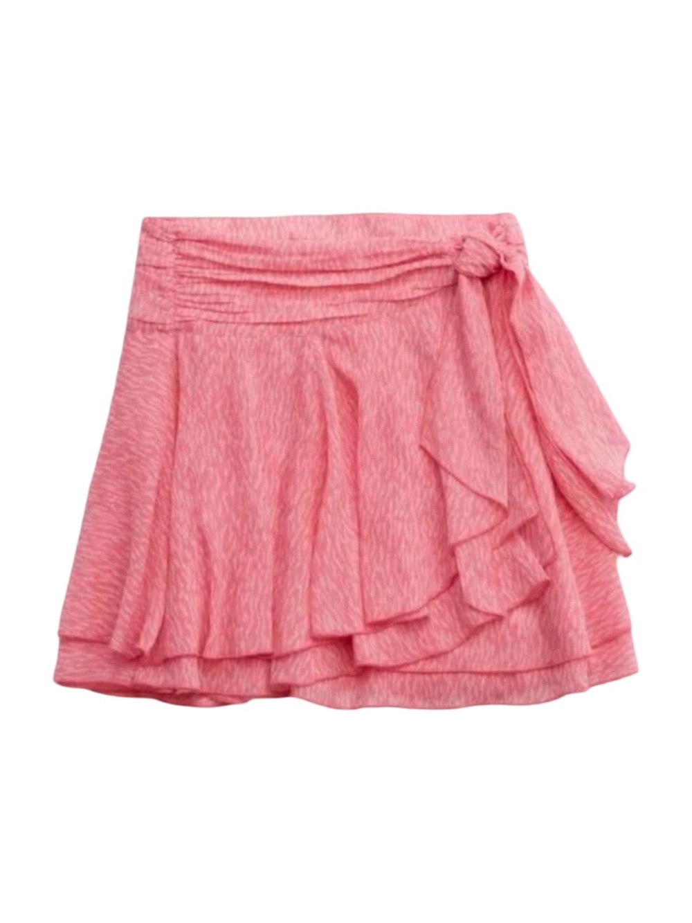 Aerie Chiffon Wrap Skirt in pink clay color
